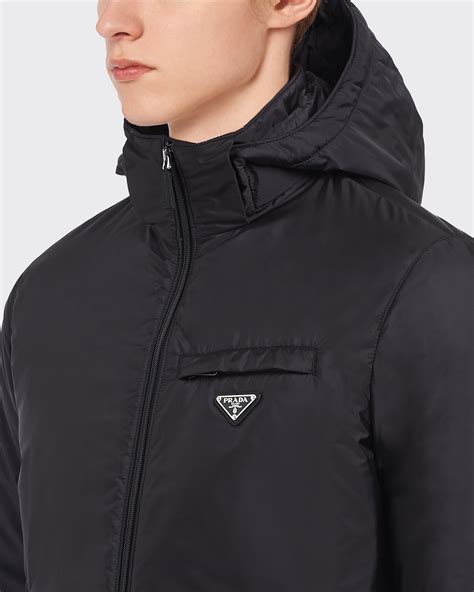 prada sgn955|Black Nylon puffer jacket .